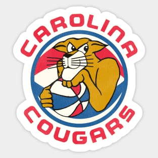 Defunct Carolina Cougars ABA Basketball Sticker